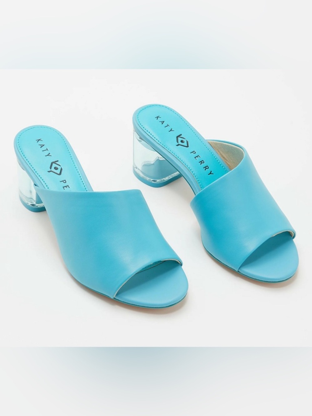 Katy Perry blue block heel